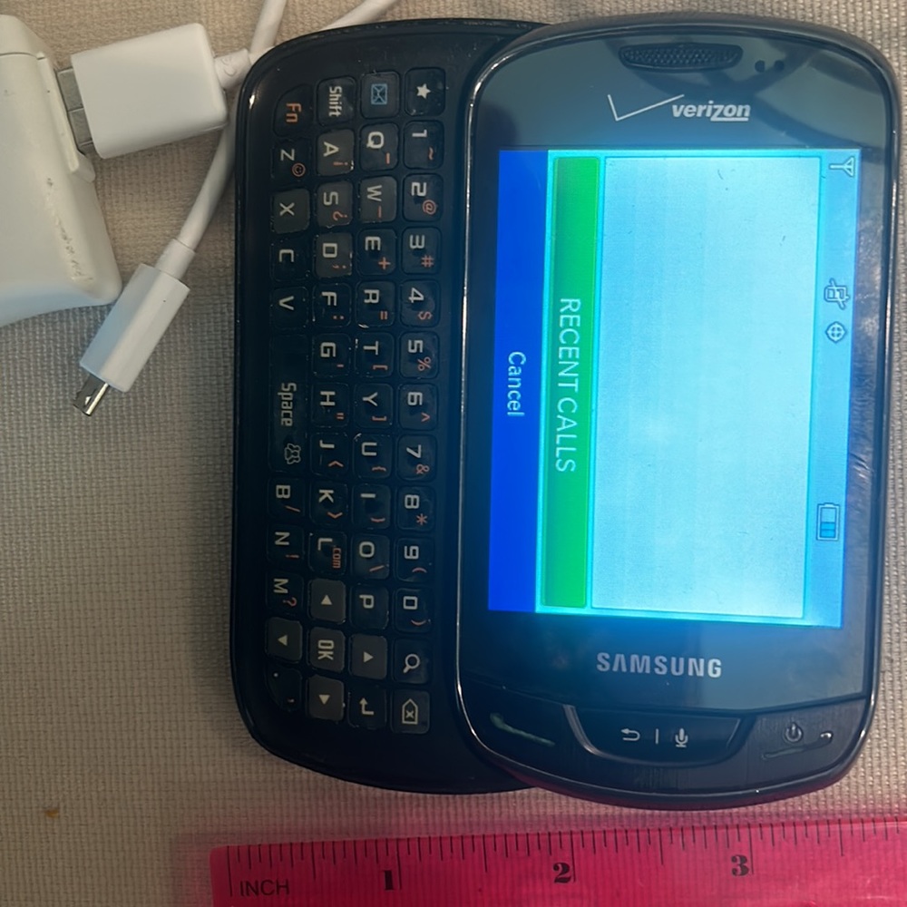 Samsung Brightside U380 Verizon Cell Phone Y2K Side Slide Keyboard w/Charger - Picture 7 of 13